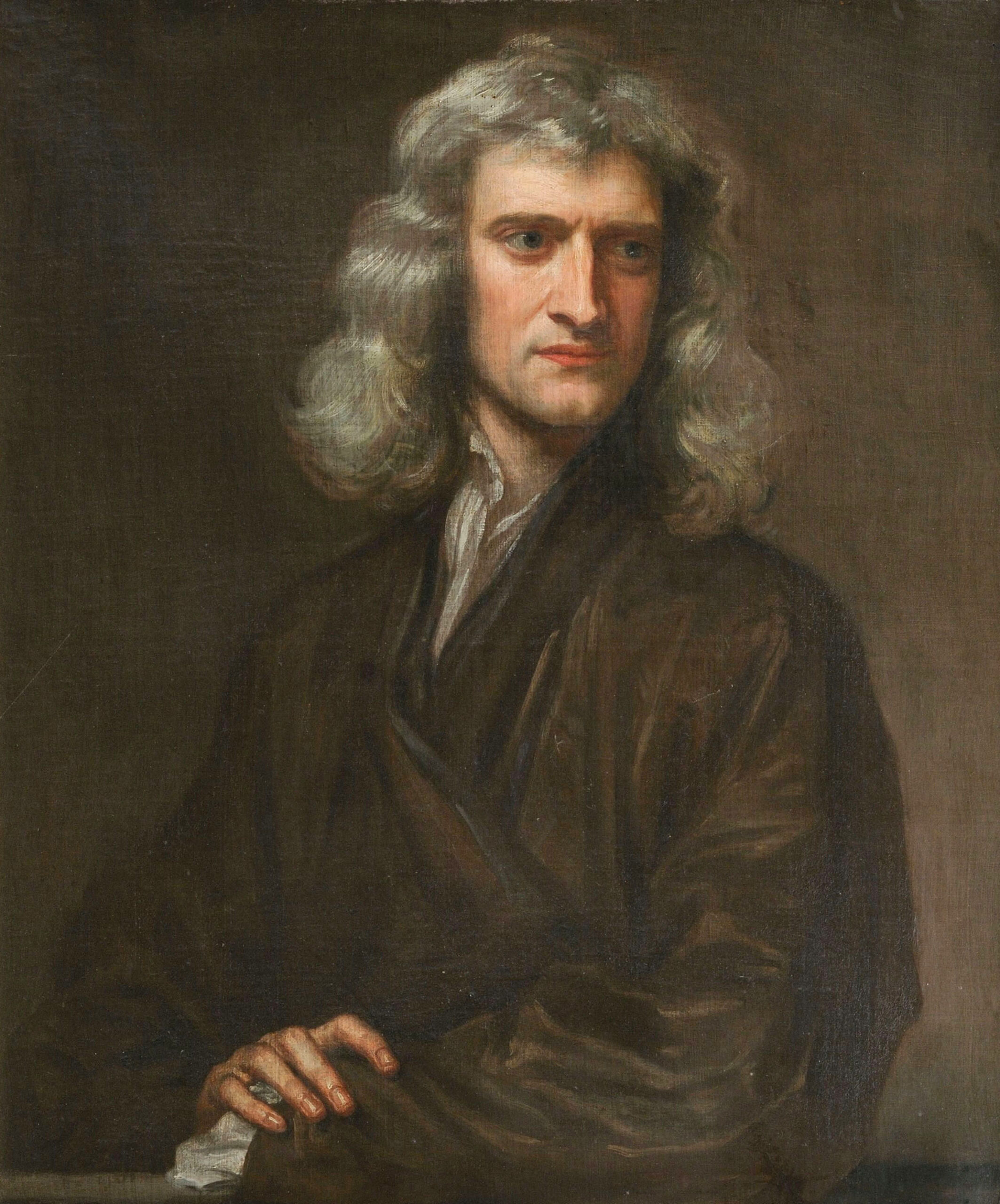 Portret van Sir Isaac Newton